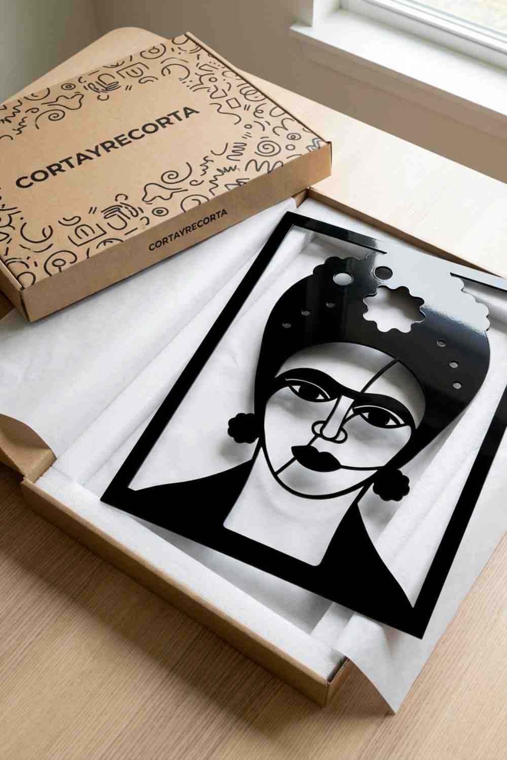 Frida Kahlo - Cuadro decorativo | Cortayrecorta.es