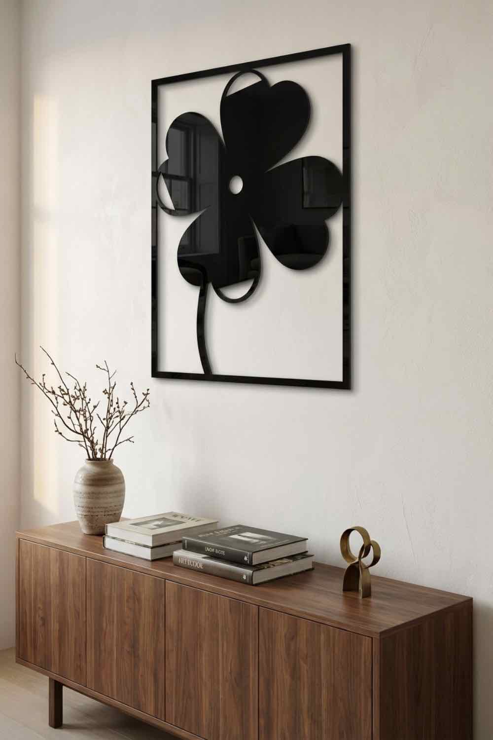 Trébol 4 Hojas - Cuadro decorativo | Cortayrecorta.es