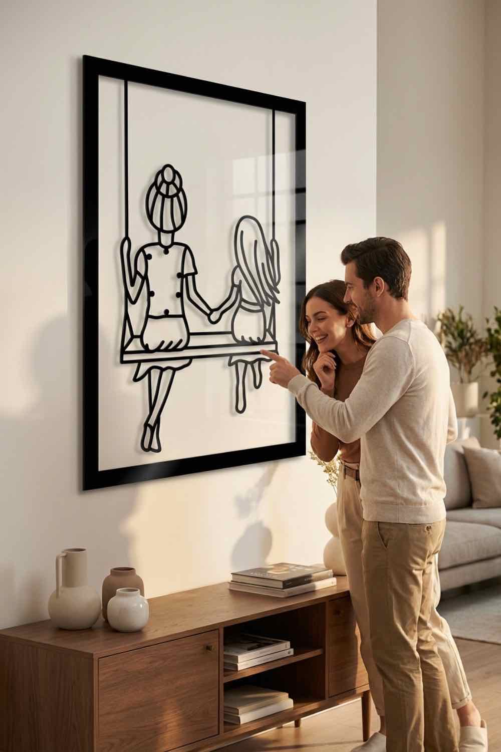 Madre E Hija - Cuadro decorativo | Cortayrecorta.es