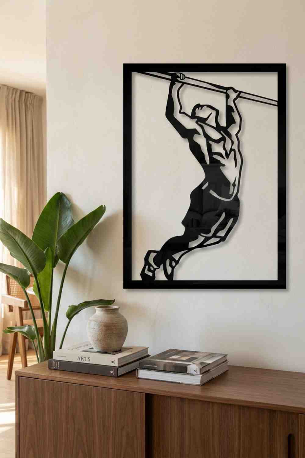 Hombre en la barra - Cuadro decorativo | Cortayrecorta.es