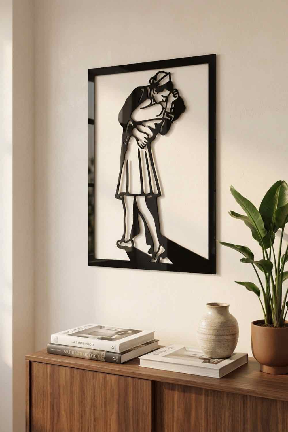 El Beso De Time Square - Cuadro decorativo | Cortayrecorta.es