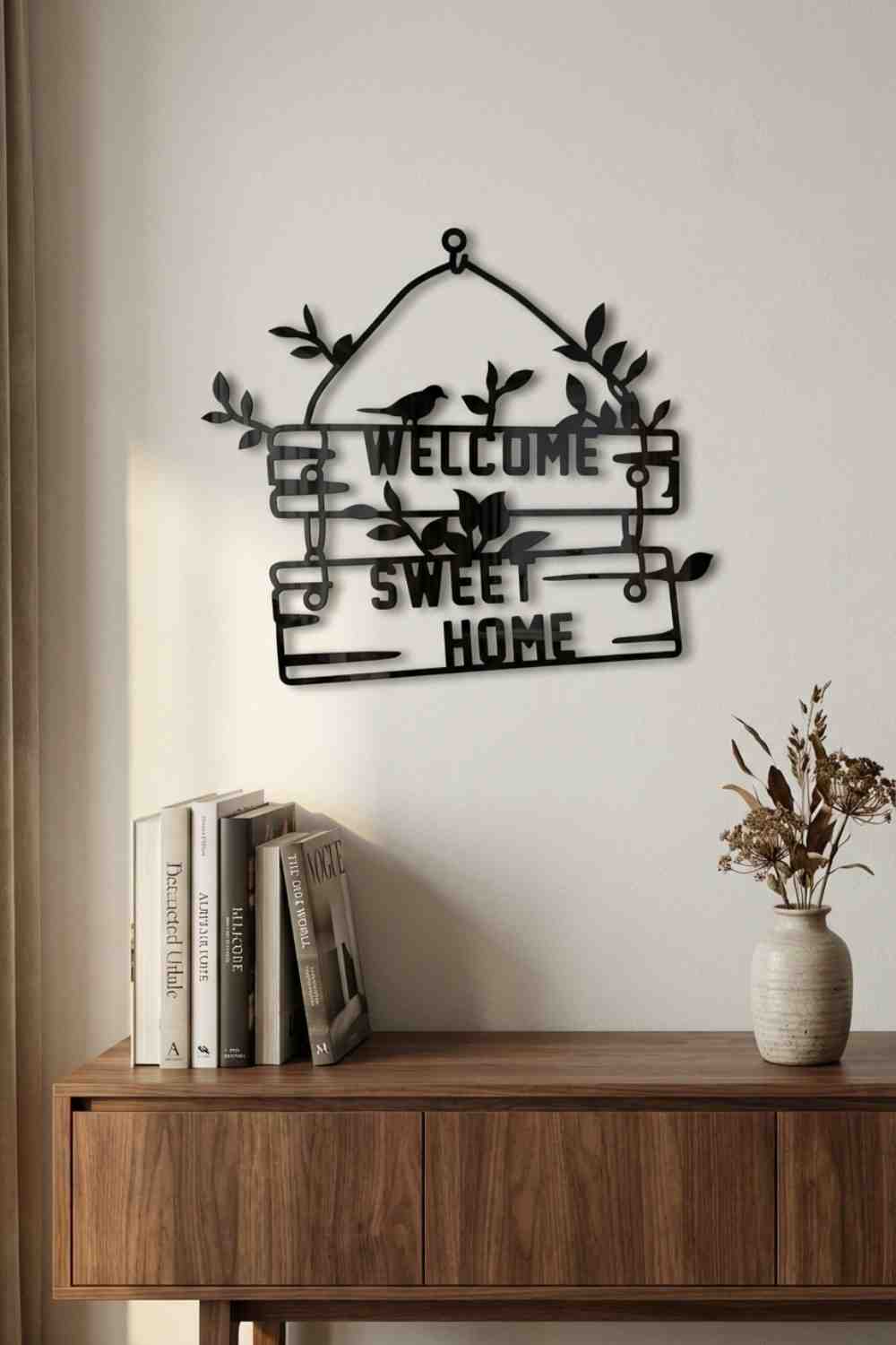 Welcome Sweet Home - Cuadro decorativo | Cortayrecorta.es