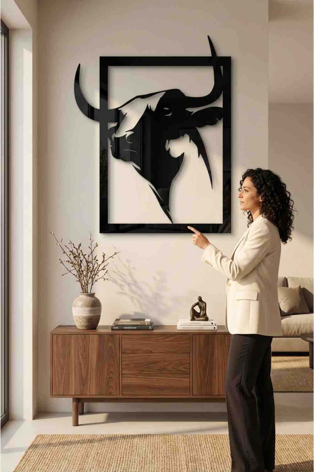 Toro Bravo - Cuadro decorativo | Cortayrecorta.es