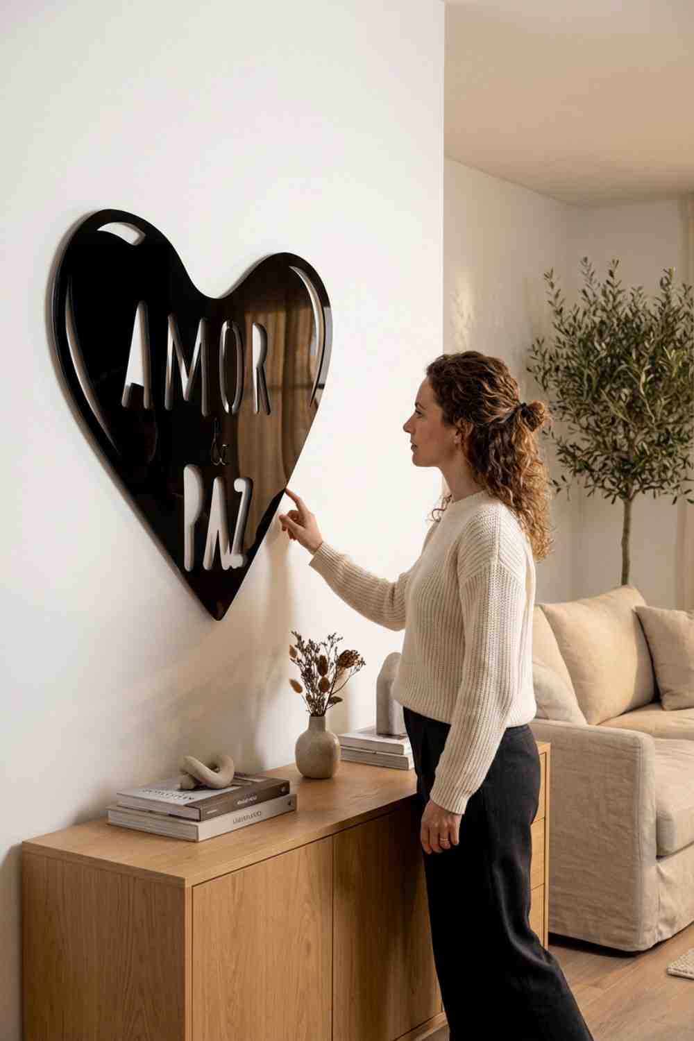 Amor Y Paz - Cuadro decorativo | Cortayrecorta.es
