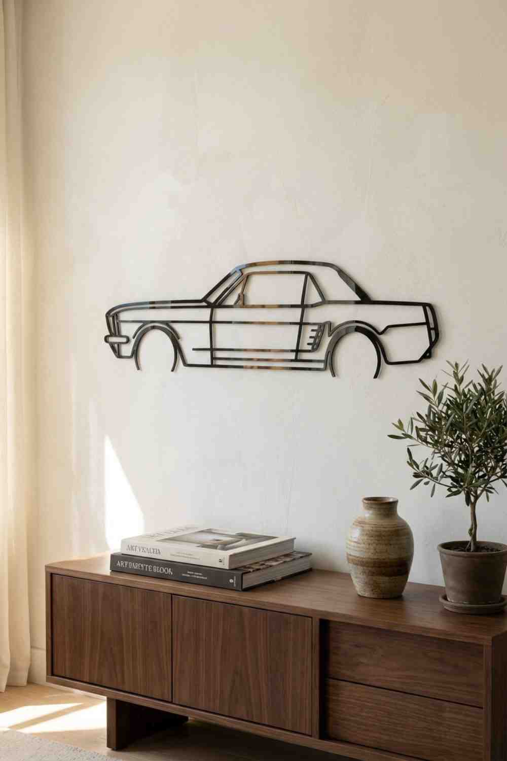 Mustang Coupe 1966 Detailed - Cuadro decorativo | Cortayrecorta.es
