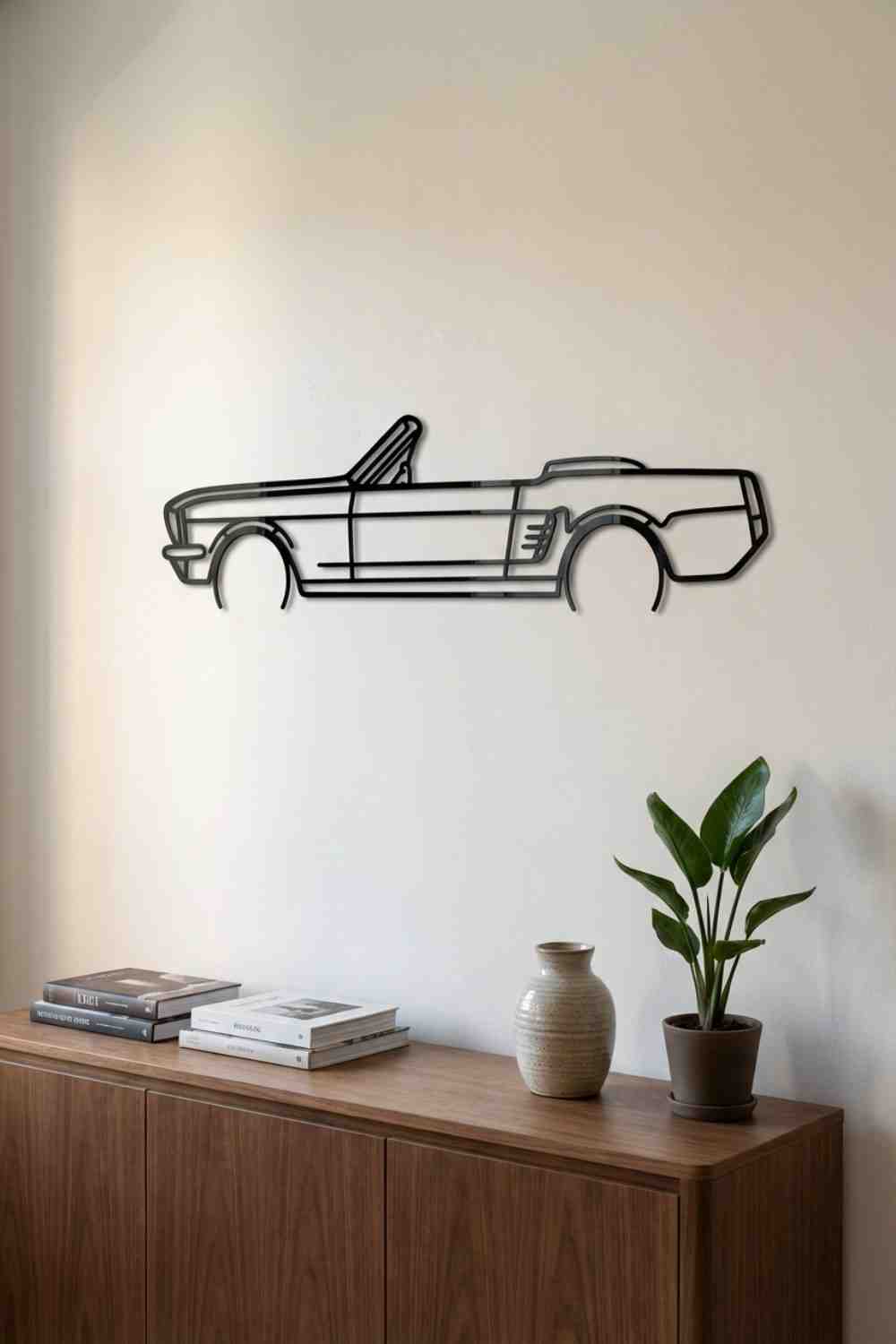 Mustang 1966 Convertible Detailed - Cuadro decorativo | Cortayrecorta.es
