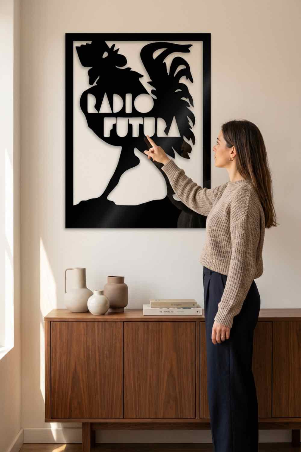 Radio Futura Gallo - Cuadro decorativo | Cortayrecorta.es