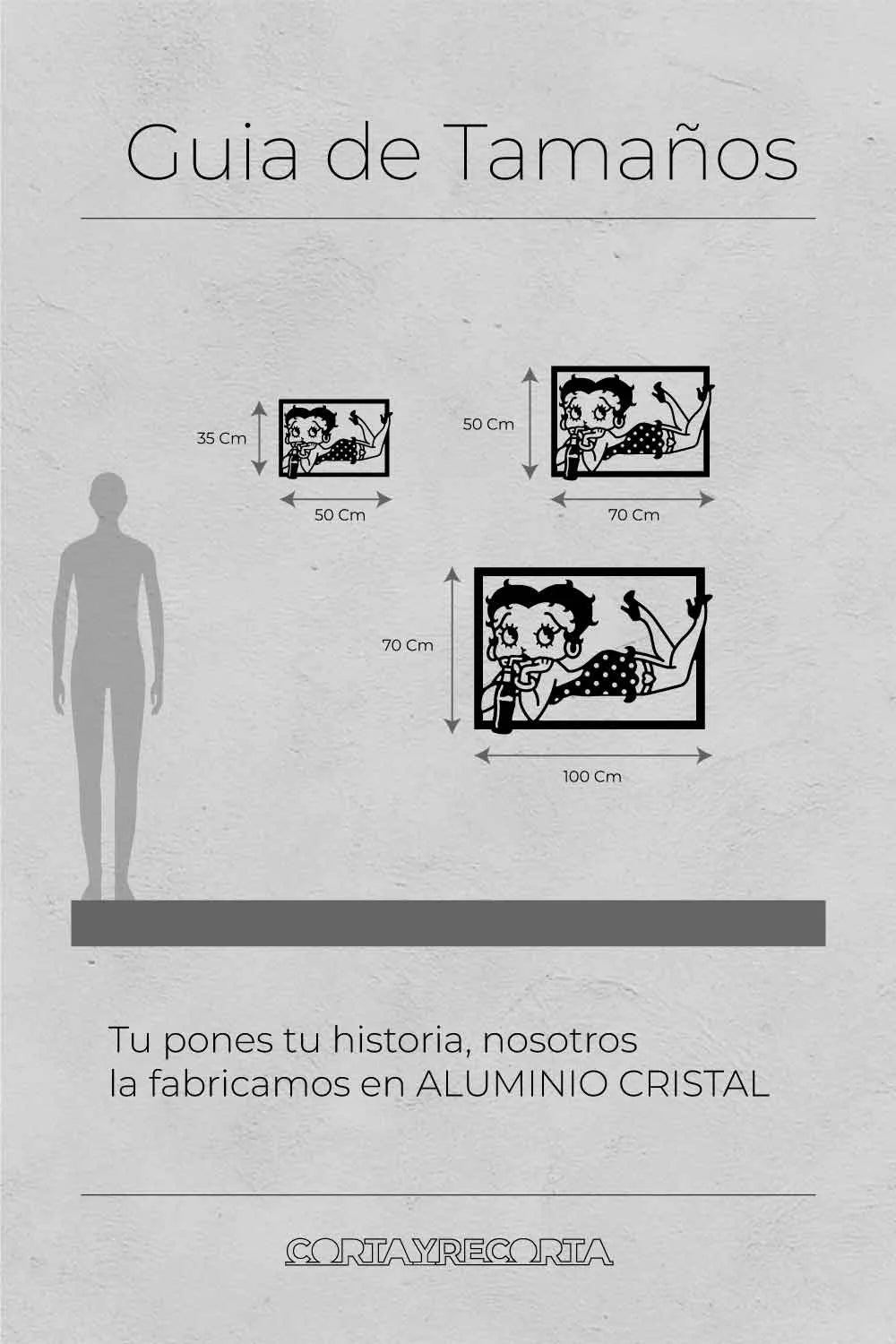 Betty Boop tomando refresco