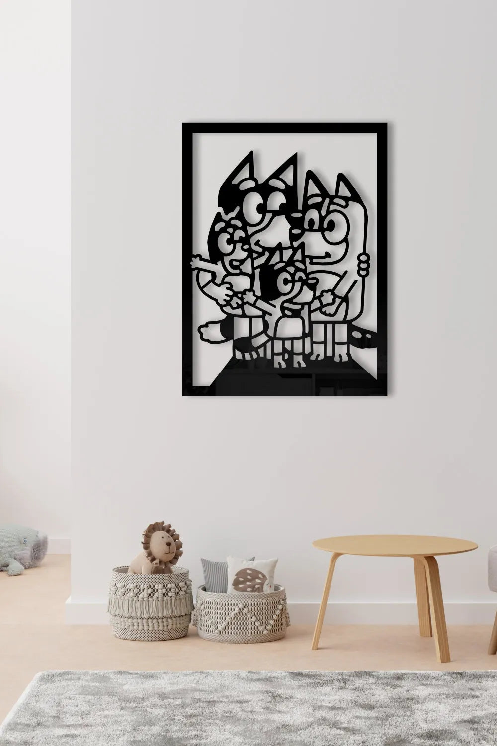 Bluey y su familia - Cuadro decorativo | Cortayrecorta.es