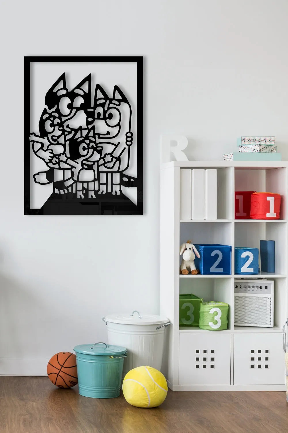 Bluey y su familia - Cuadro decorativo | Cortayrecorta.es