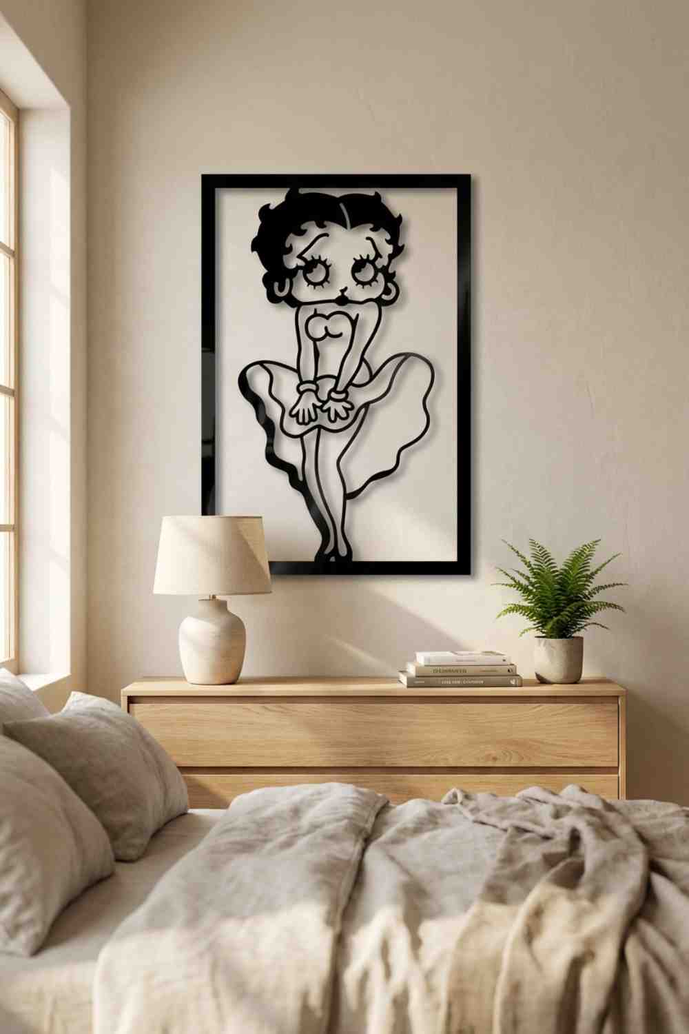 Betty Boop de Marilyn Monroe - Cuadro decorativo | Cortayrecorta.es