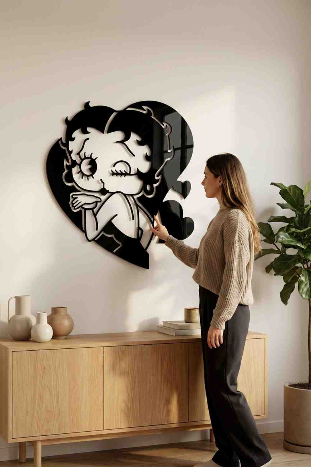 Betty Boop - Cuadro decorativo | Cortayrecorta.es