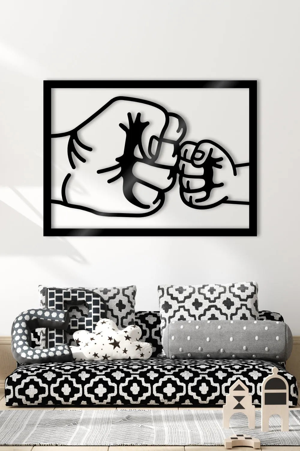 Bumping Fists With Dad