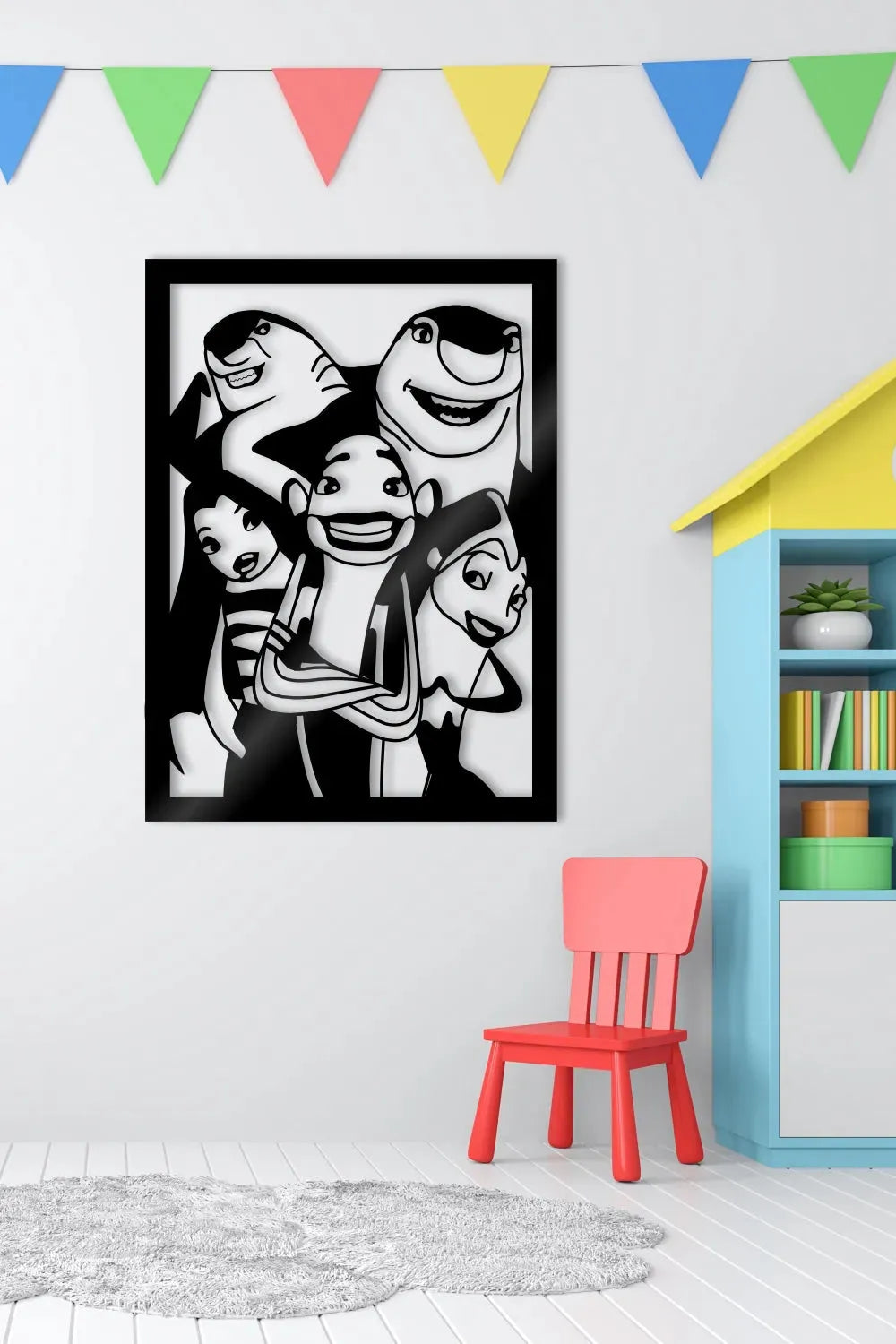 El espanta tiburones - Cuadro decorativo | Cortayrecorta.es