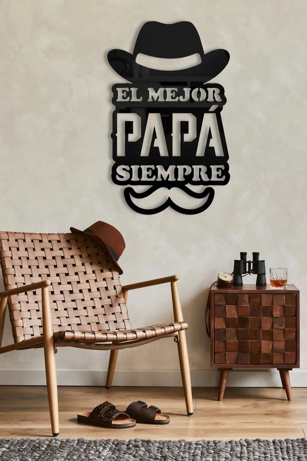 El Mejor Papá Siempre - Cuadro decorativo | Cortayrecorta.es