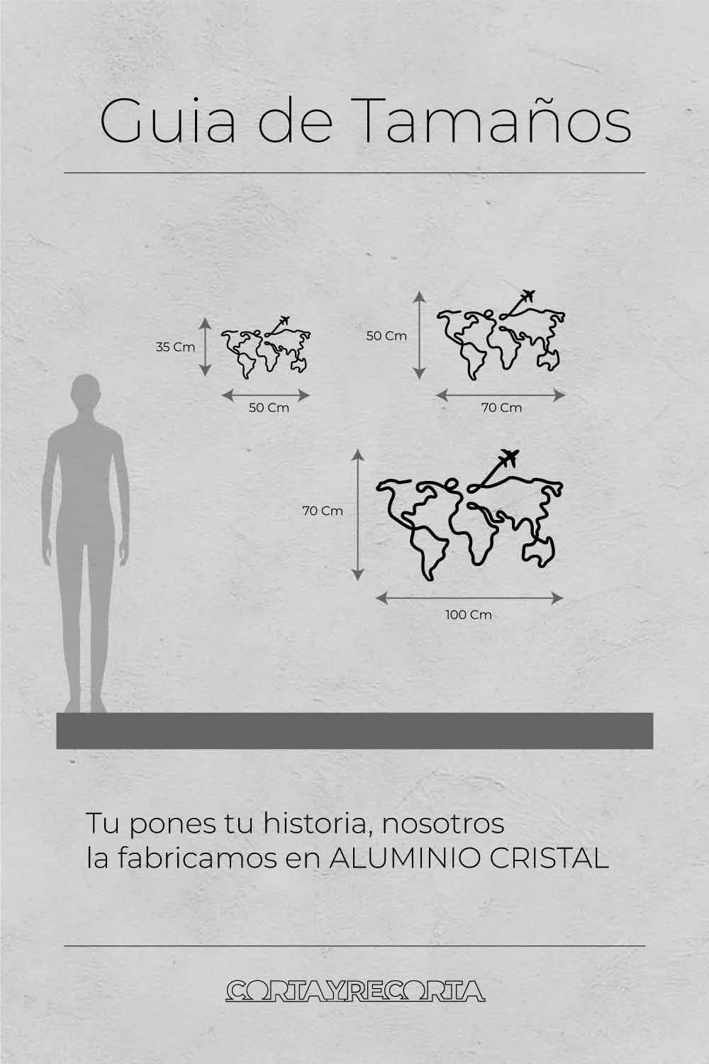 Line art world map