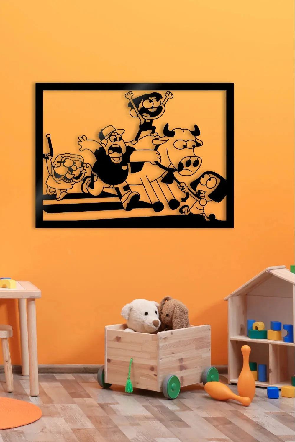 Los vecinos green - Cuadro decorativo | Cortayrecorta.es