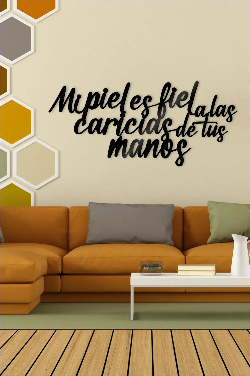Frase "Mi Piel Es Fiel..." - Cuadro decorativo | Cortayrecorta.es