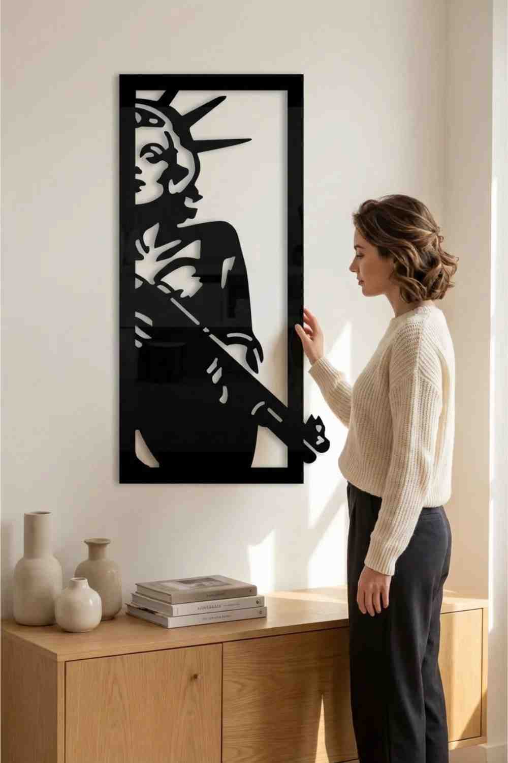 Marilyn De La Libertad - Cuadro decorativo | Cortayrecorta.es