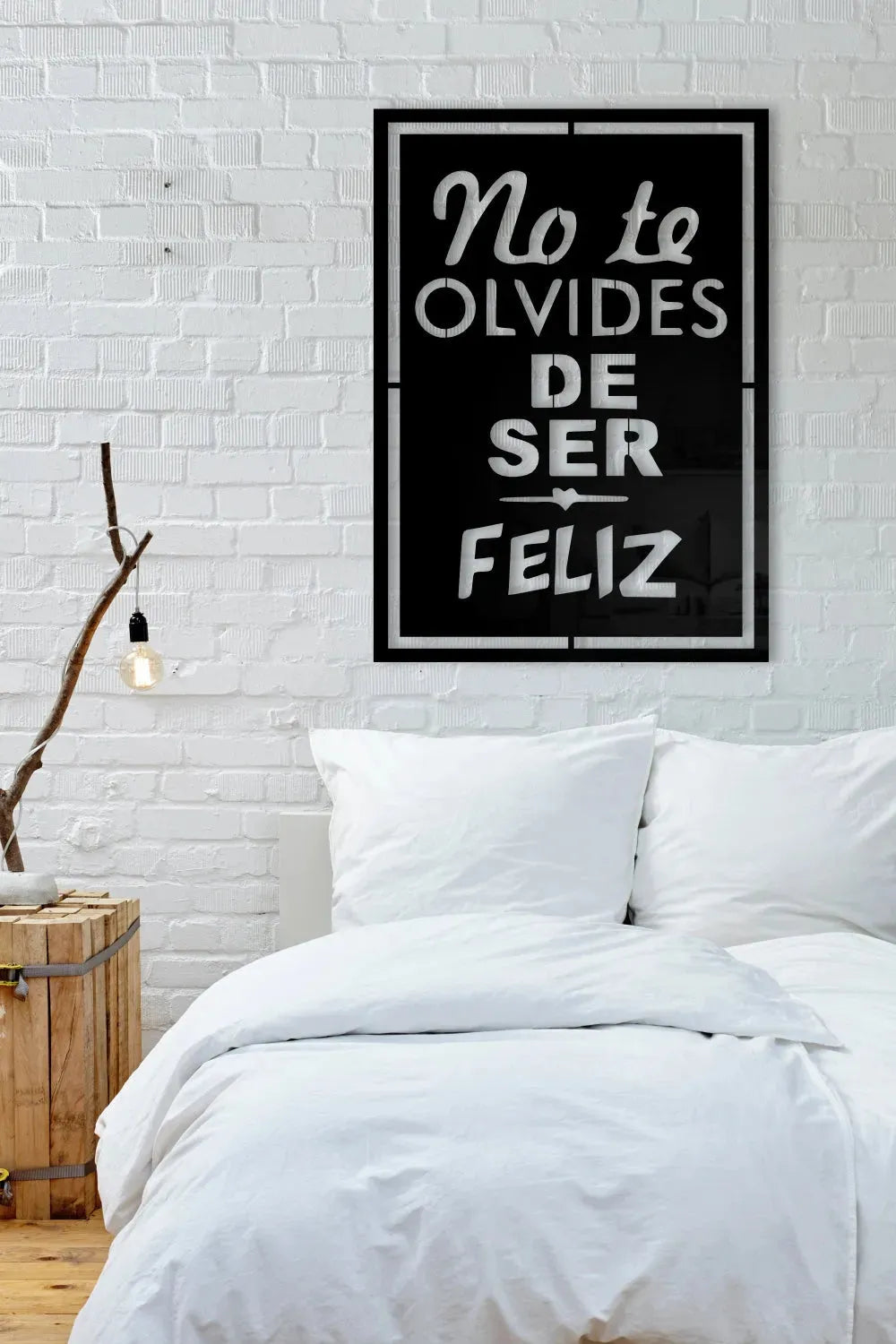 No Te Olvides De Ser Feliz - Cuadro decorativo | Cortayrecorta.es