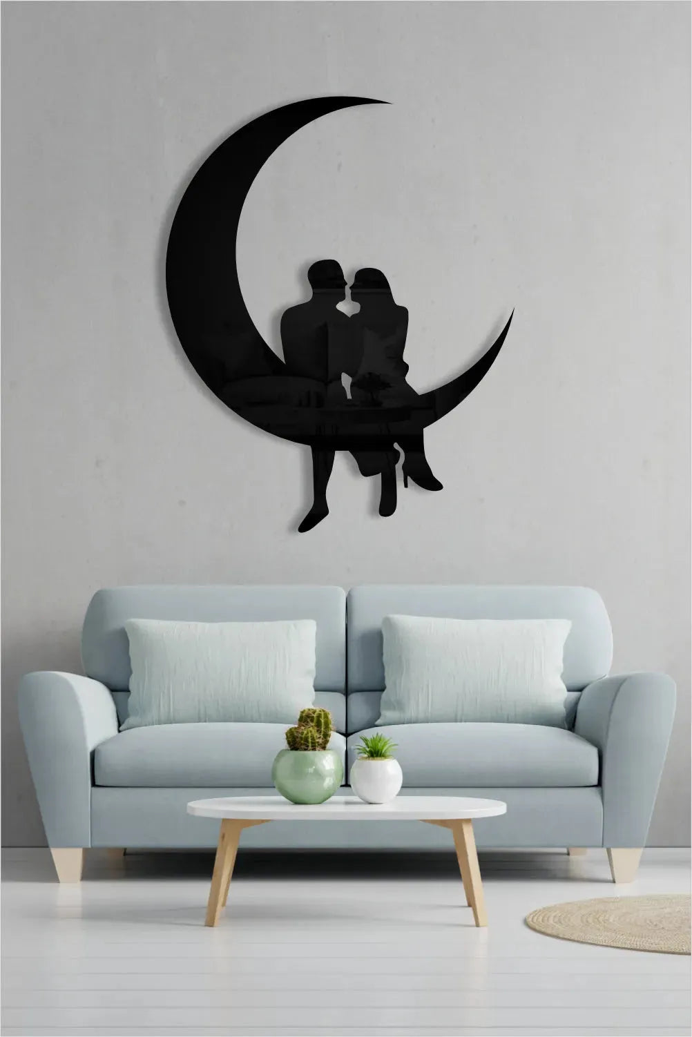 couple on the moon
