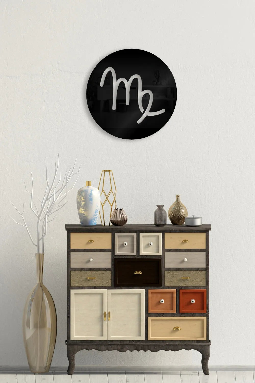 Simbolo Virgo Zodiaco - Cuadro decorativo | Cortayrecorta.es