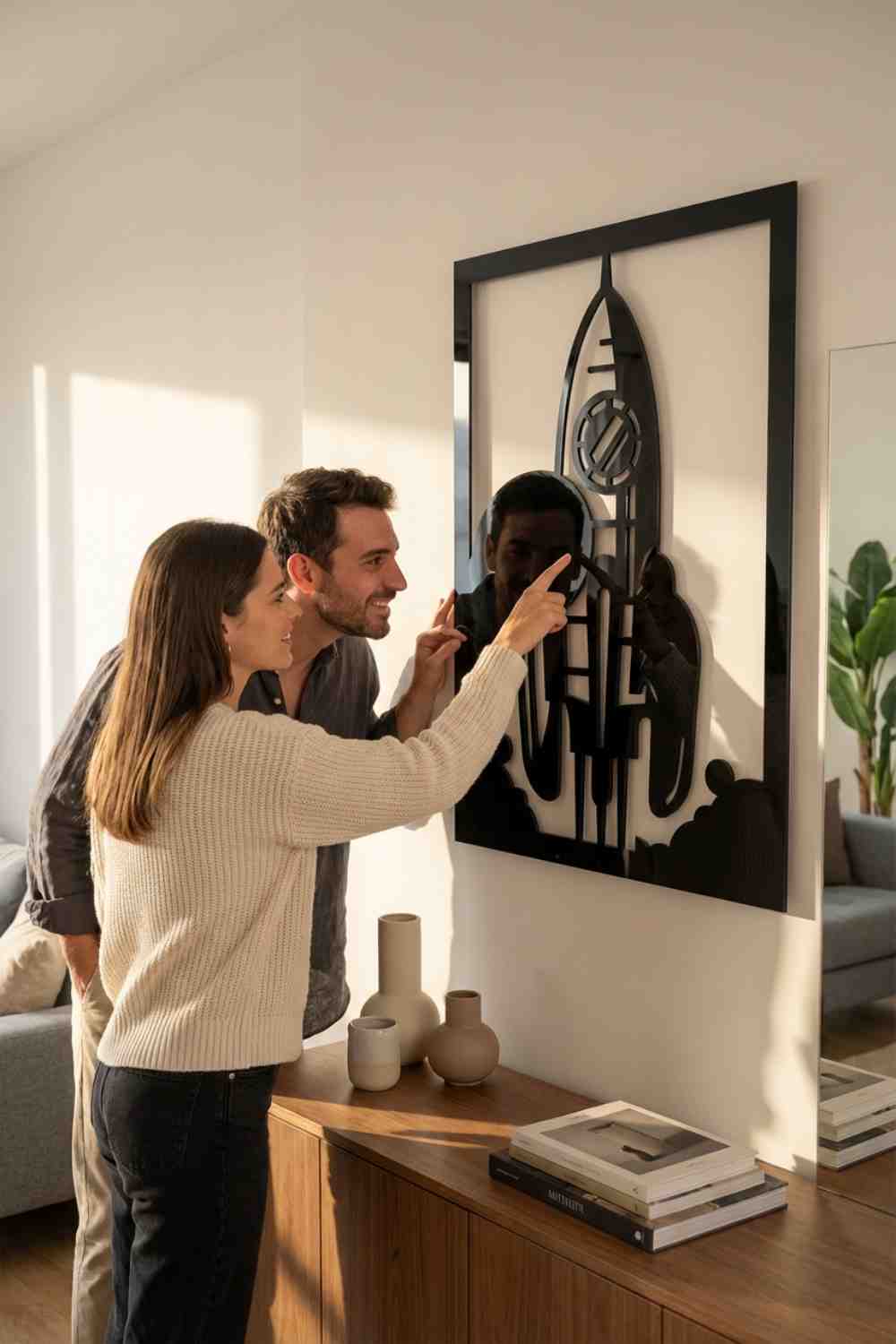 Viaje A La Luna - Cuadro decorativo | Cortayrecorta.es