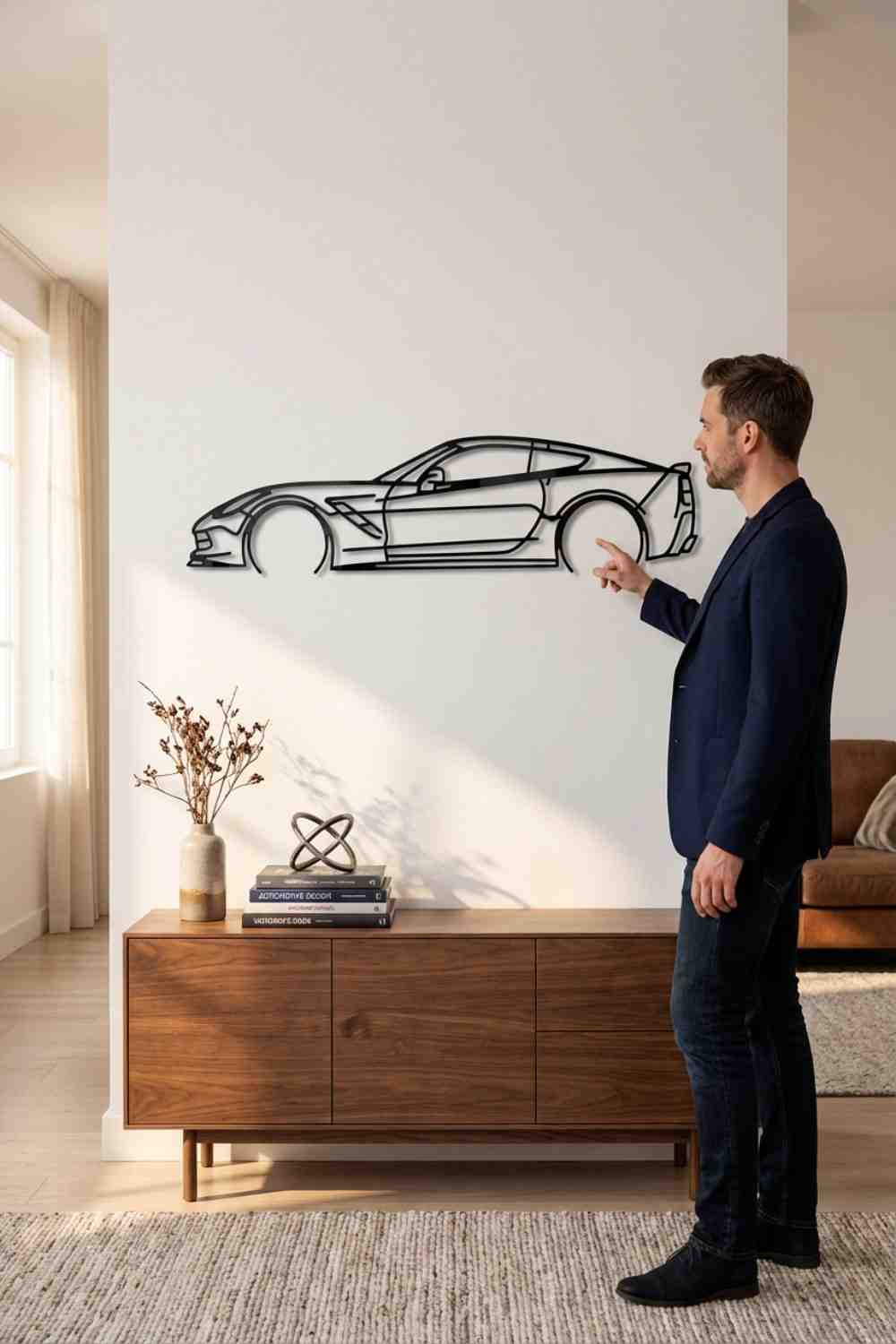 Corvette C7 Detailed - Cuadro decorativo | Cortayrecorta.es