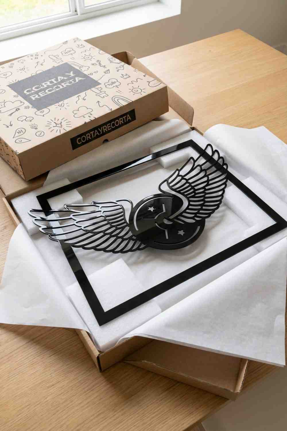 Disco olimpico con alas - Cuadro decorativo | Cortayrecorta.es