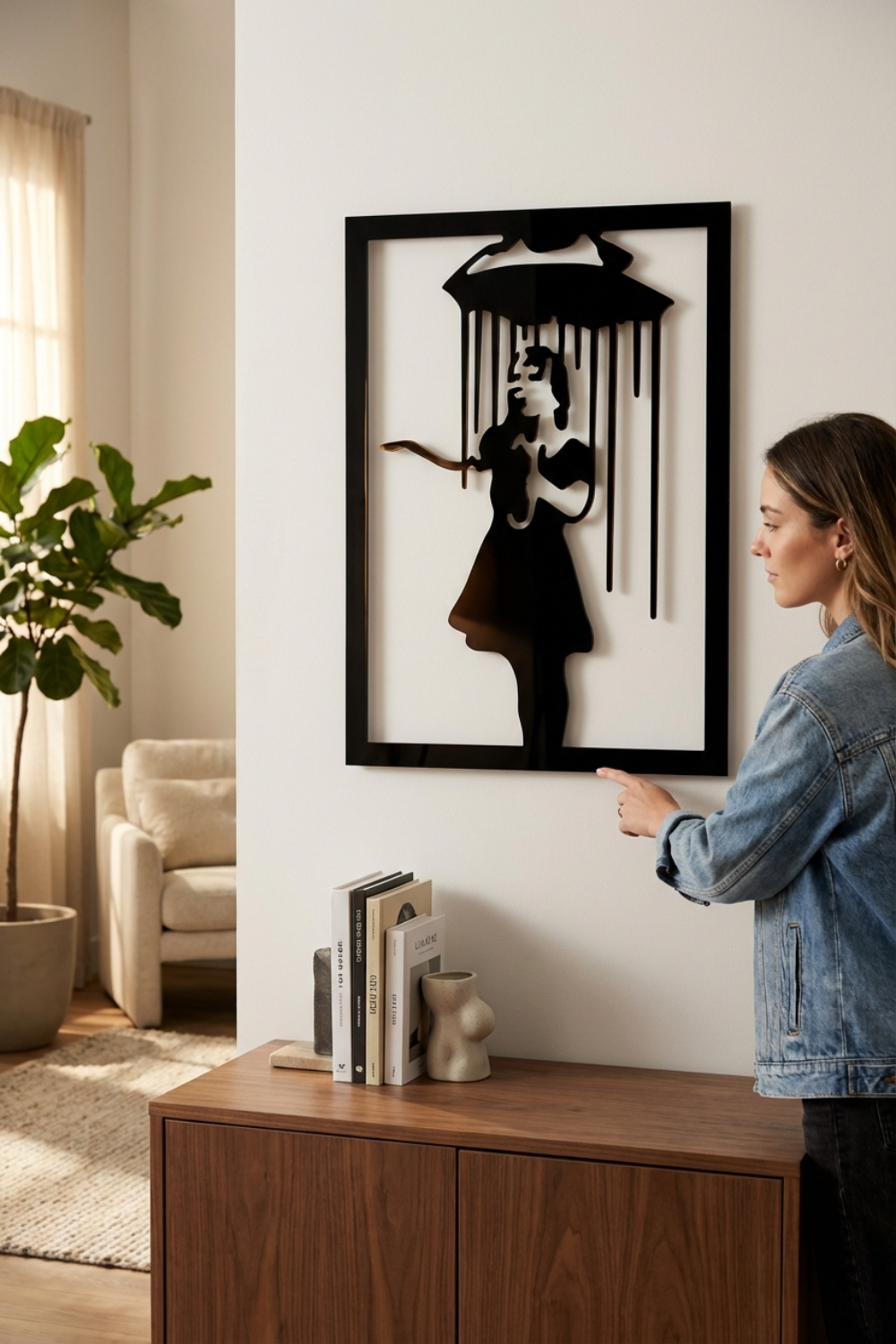 Banksy Grafitti - Cuadro decorativo | Cortayrecorta.es