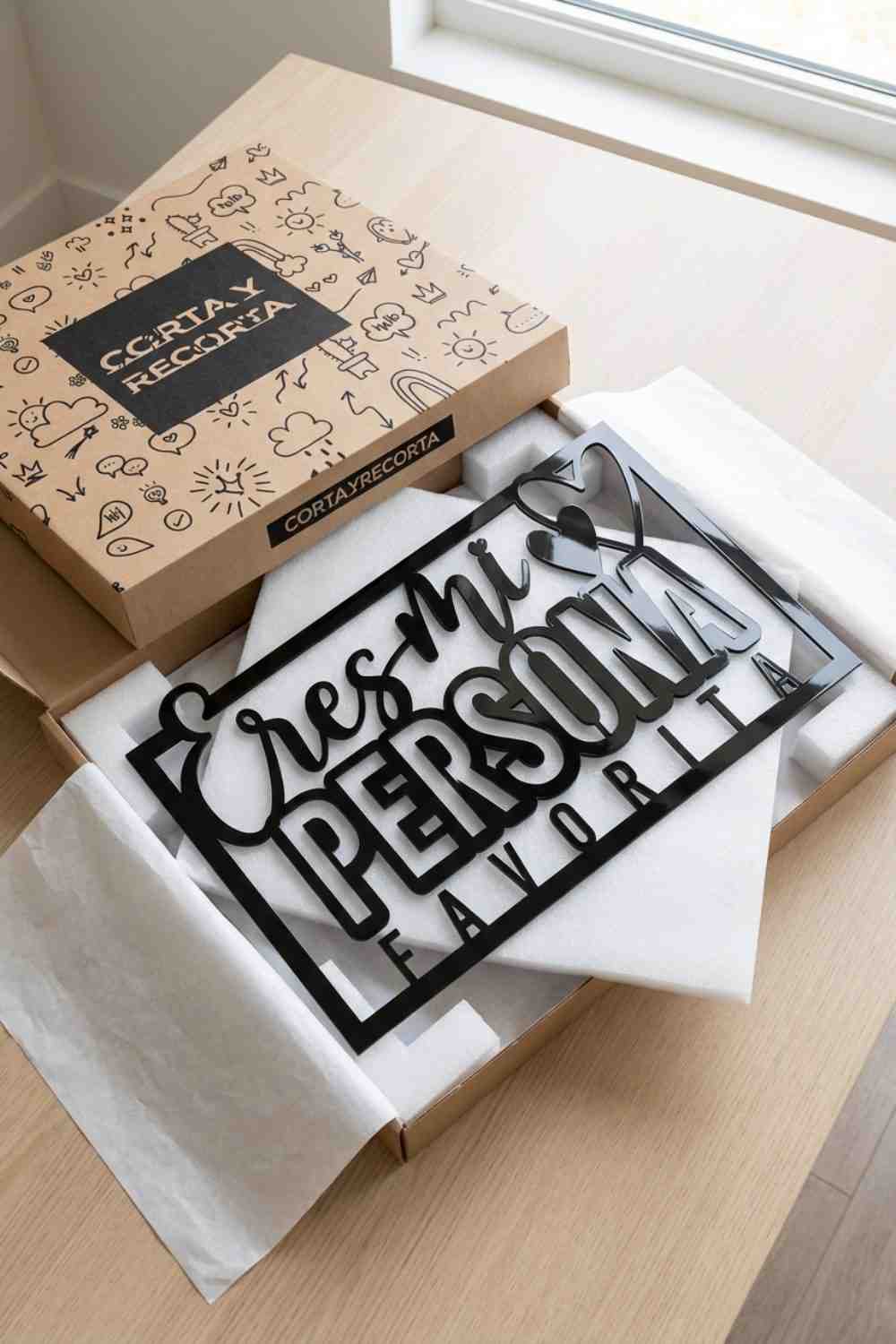 Eres Mi Persona Favorita - Cuadro decorativo | Cortayrecorta.es