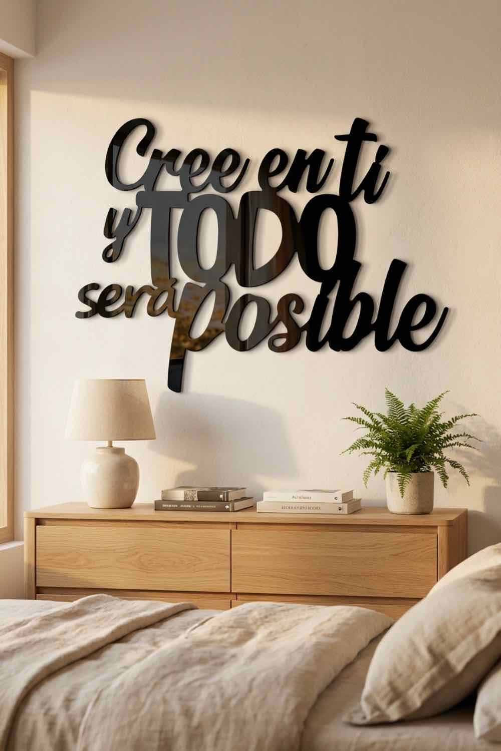 Cree en ti y todo será posible - Cuadro decorativo | Cortayrecorta.es