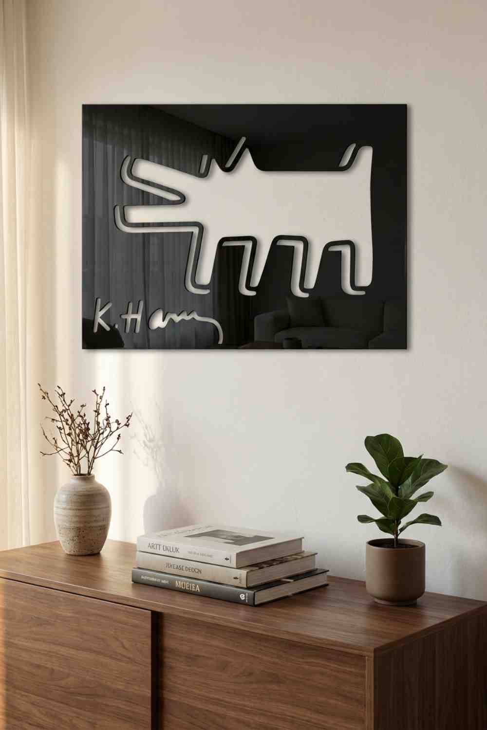 Barking Dog, Keith Haring - Cuadro decorativo | Cortayrecorta.es