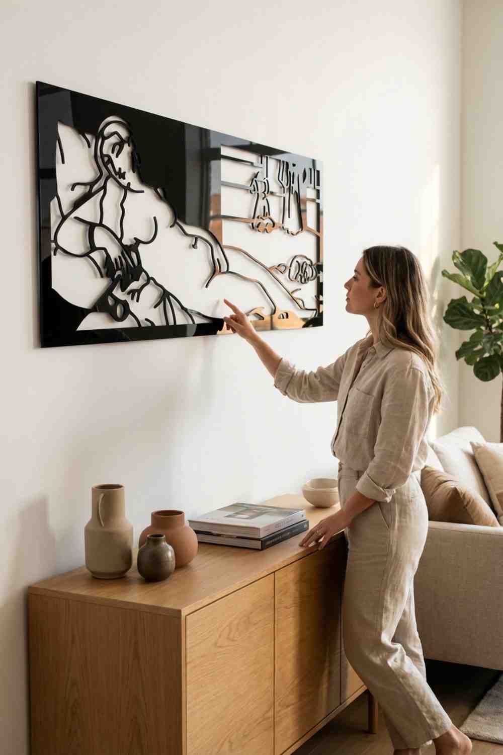 La Venus De Urbino (1538) – Tiziano Vecellio Panorámico