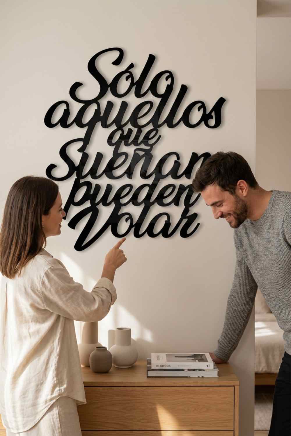 Sólo aquellos que sueñan pueden volar - Cuadro decorativo | Cortayrecorta.es