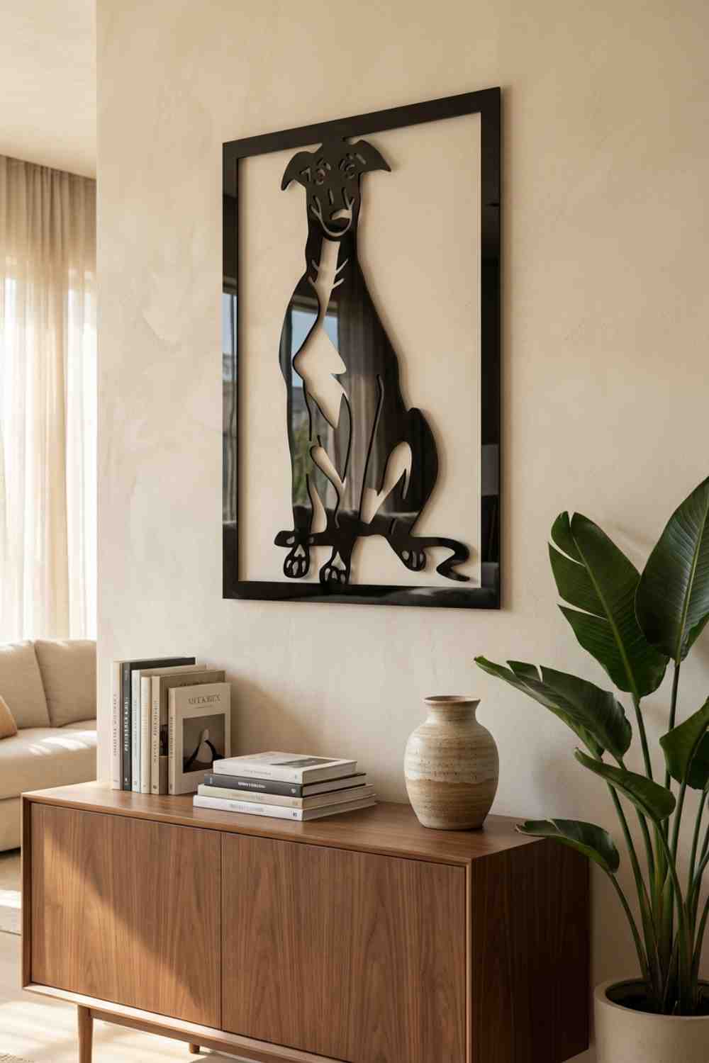 Mi Galgo - Cuadro decorativo | Cortayrecorta.es