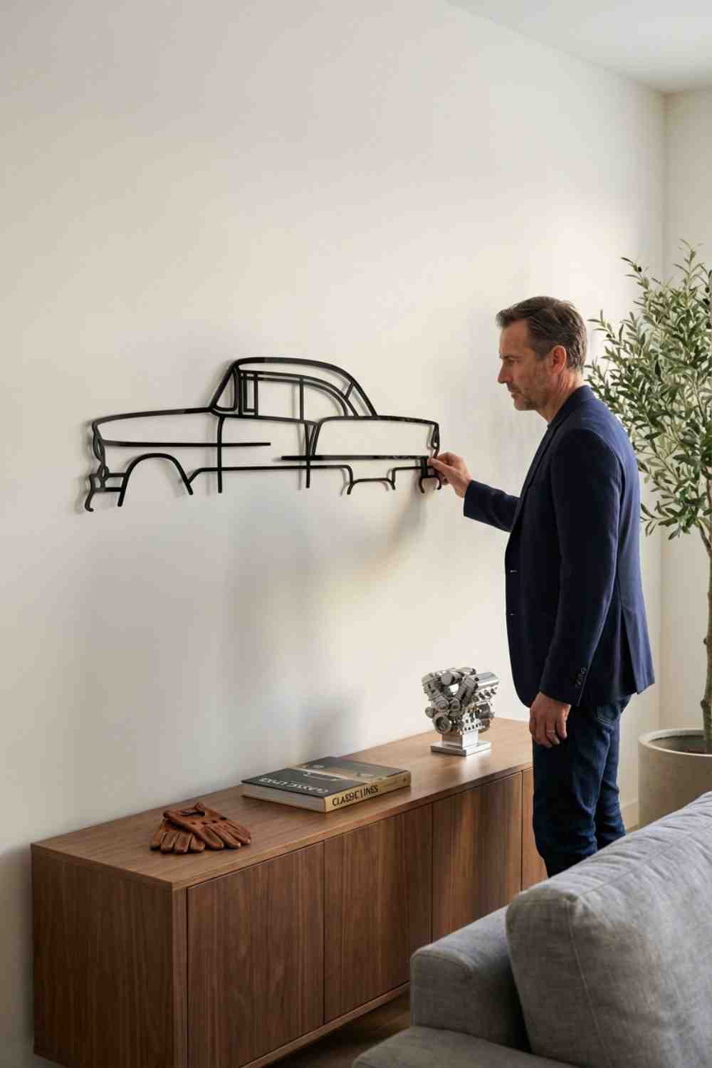 Chevrolet Bel Air 1955 - Cuadro decorativo | Cortayrecorta.es
