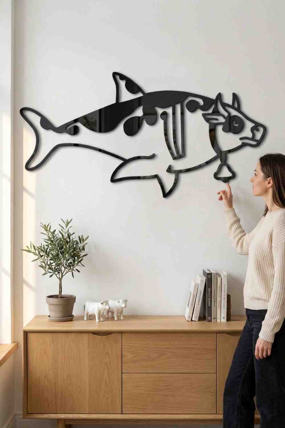 Tiburon Vaca - Cuadro decorativo | Cortayrecorta.es