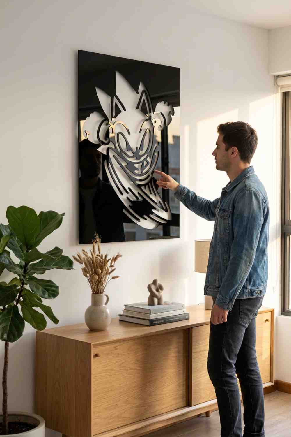 Sonic Hedgehog - Cuadro decorativo | Cortayrecorta.es