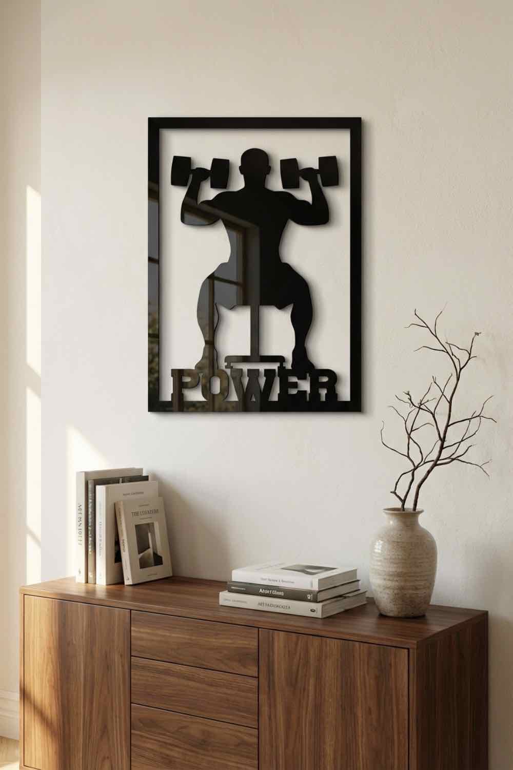 Power fitness - Cuadro decorativo | Cortayrecorta.es