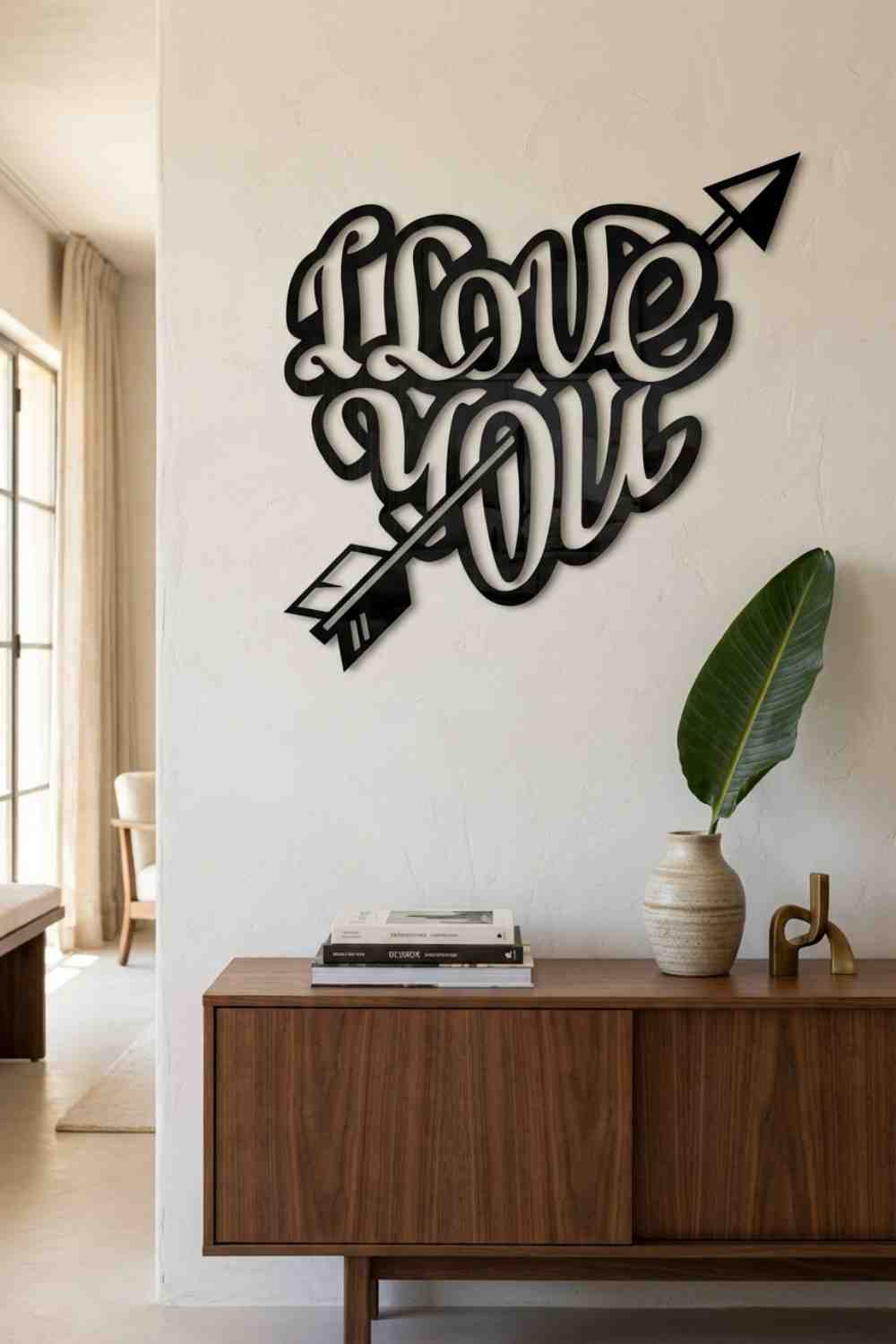 I love you - Cuadro decorativo | Cortayrecorta.es