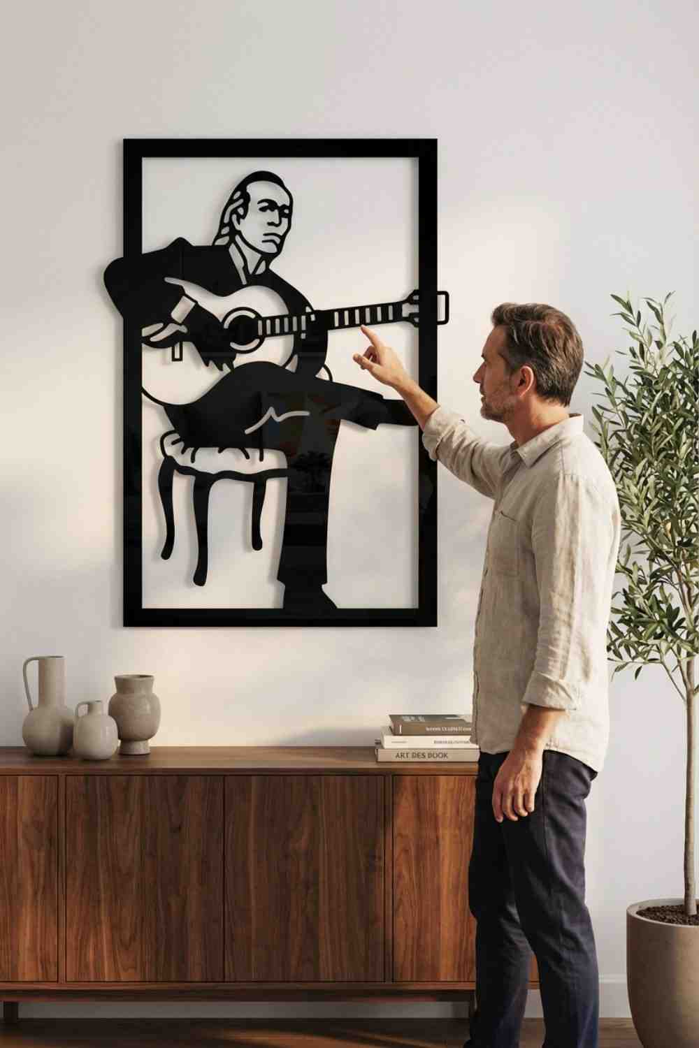 Paco De Lucia - Cuadro decorativo | Cortayrecorta.es
