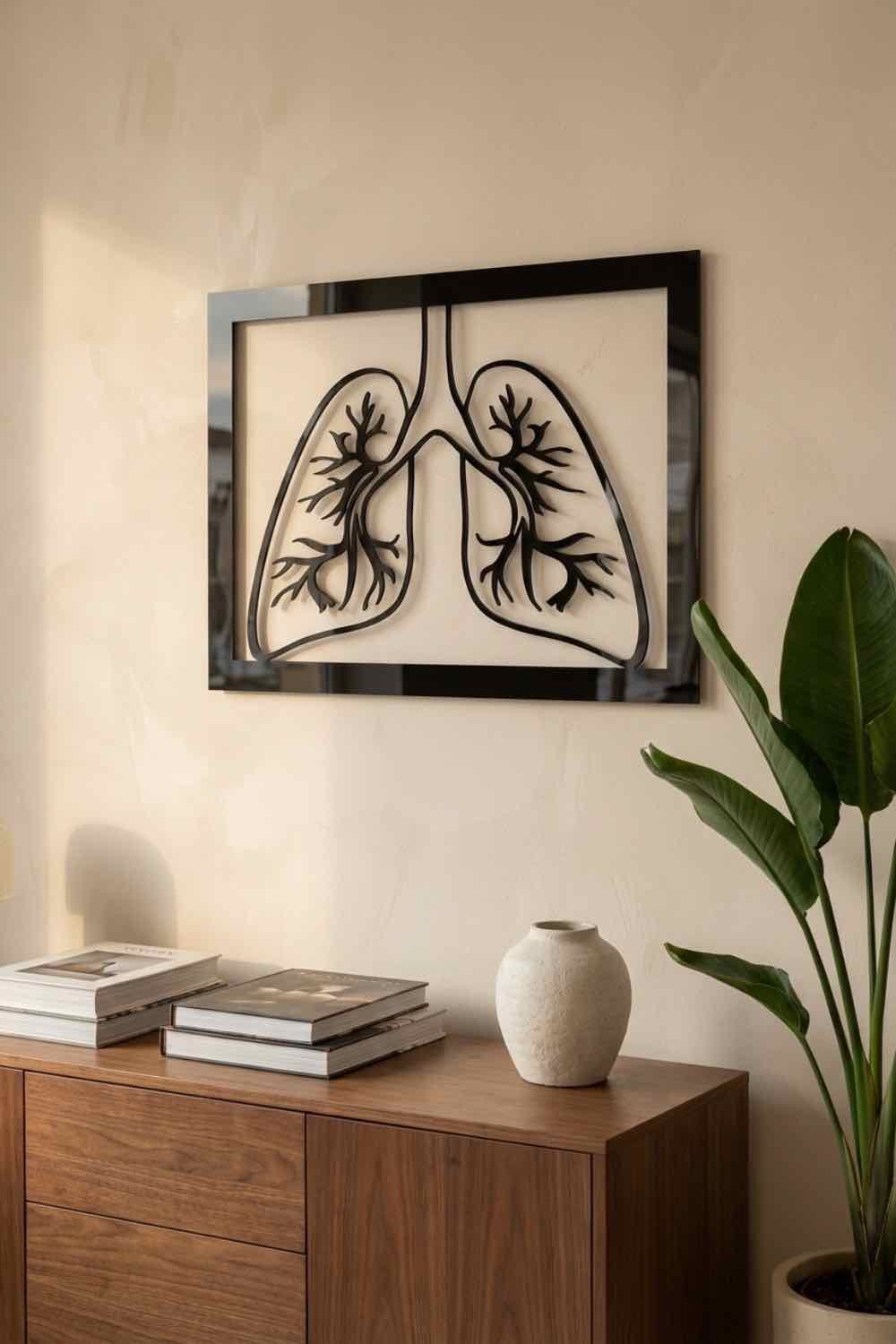 Pulmones - Cuadro decorativo | Cortayrecorta.es