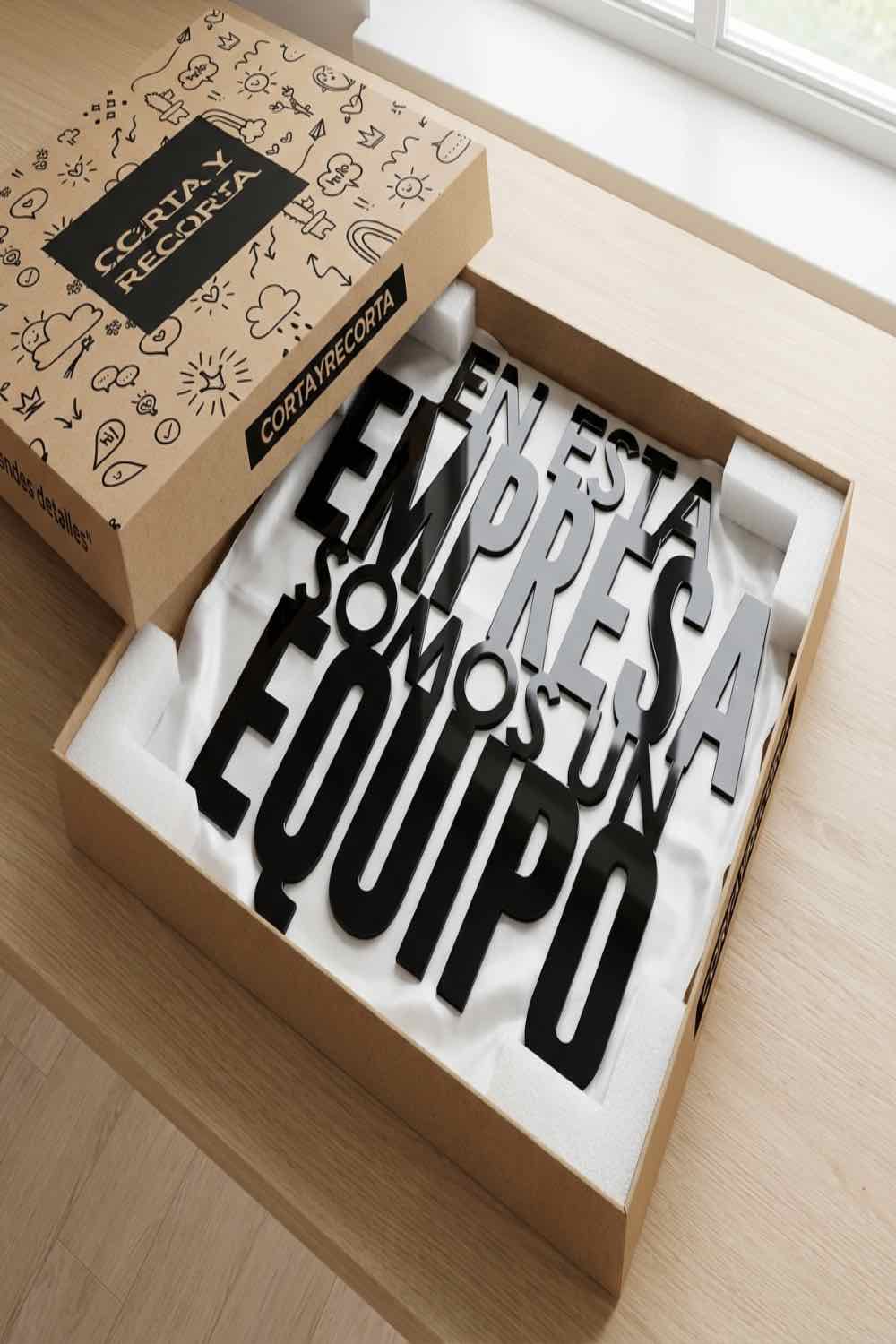 Somos equipo - Cuadro decorativo | Cortayrecorta.es