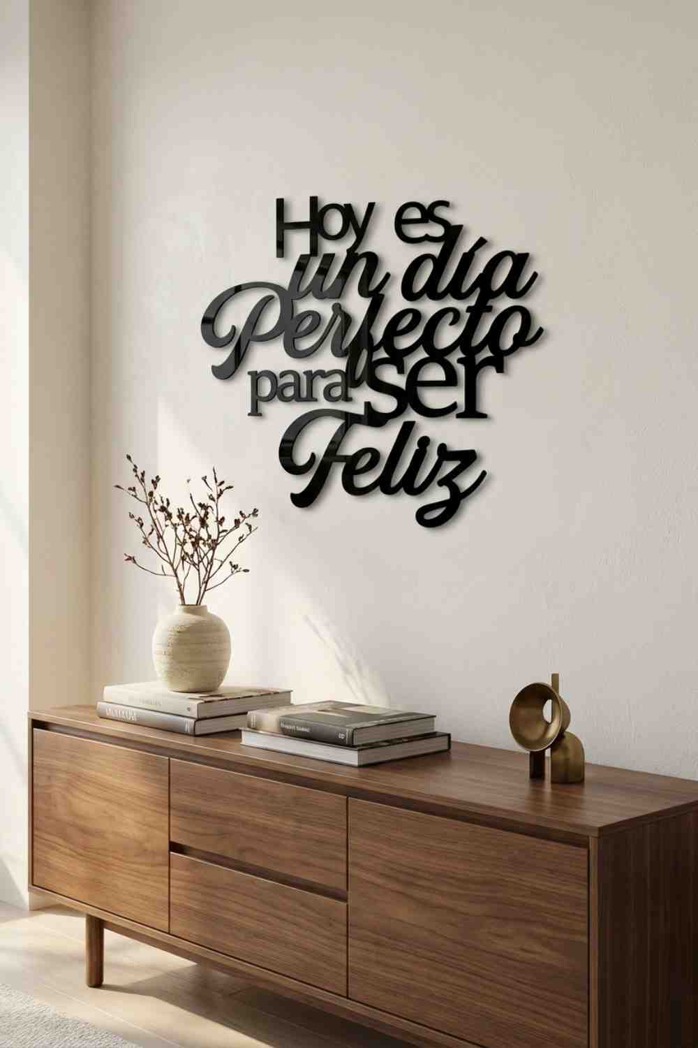 Hoy es un día perfecto para ser feliz - Cuadro decorativo | Cortayrecorta.es