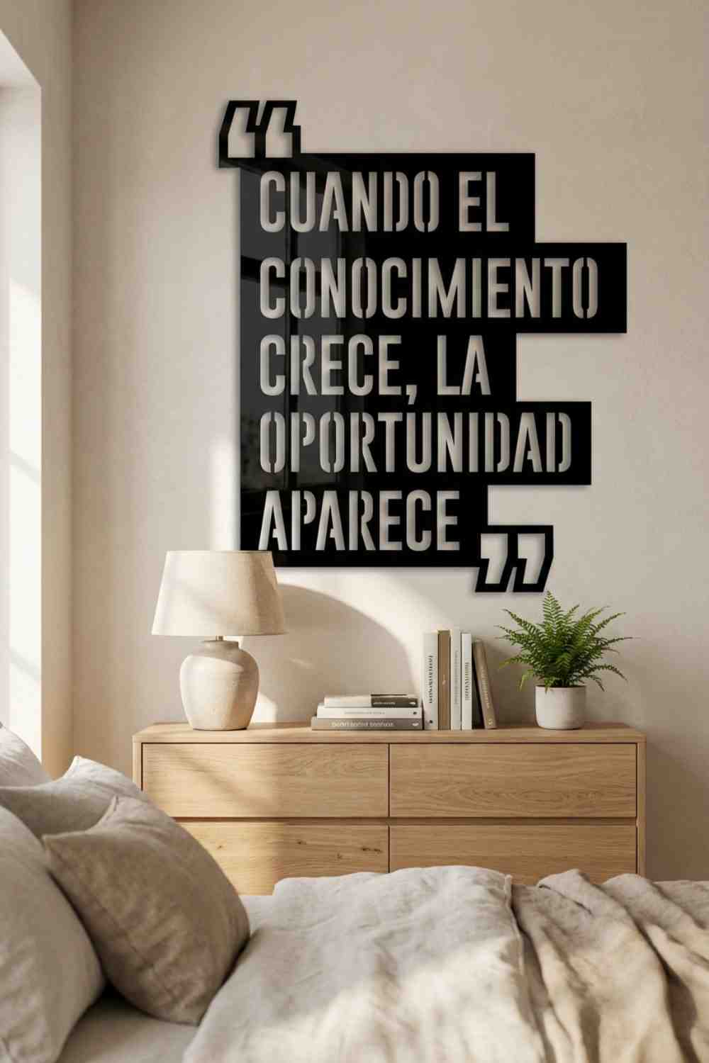 El conocimiento - Cuadro decorativo | Cortayrecorta.es