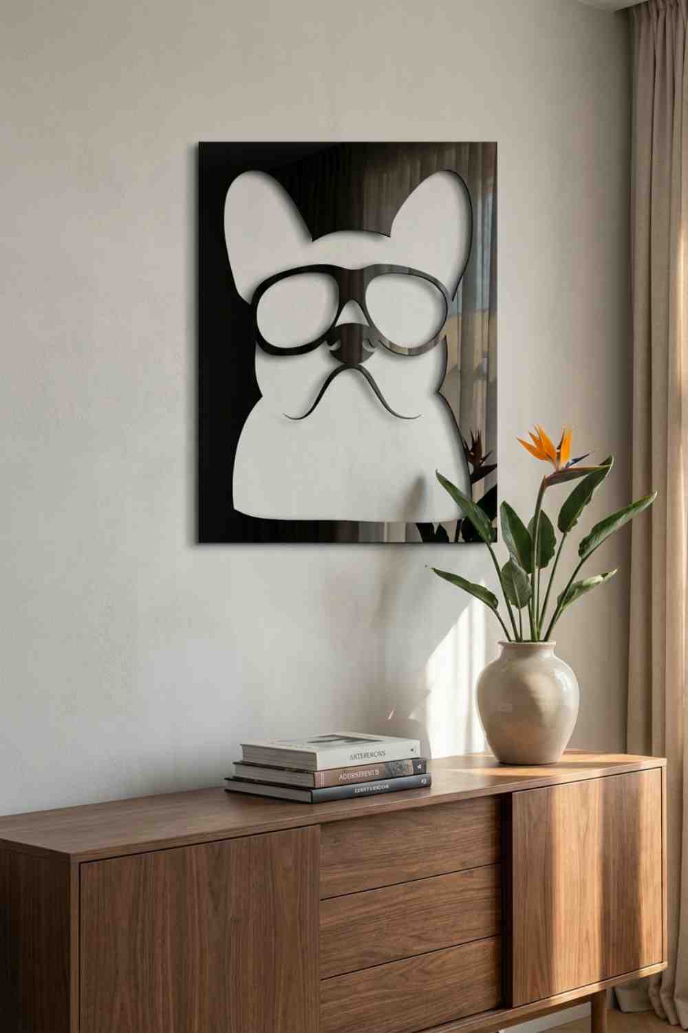 I ❤️ Bulldog - Cuadro decorativo | Cortayrecorta.es