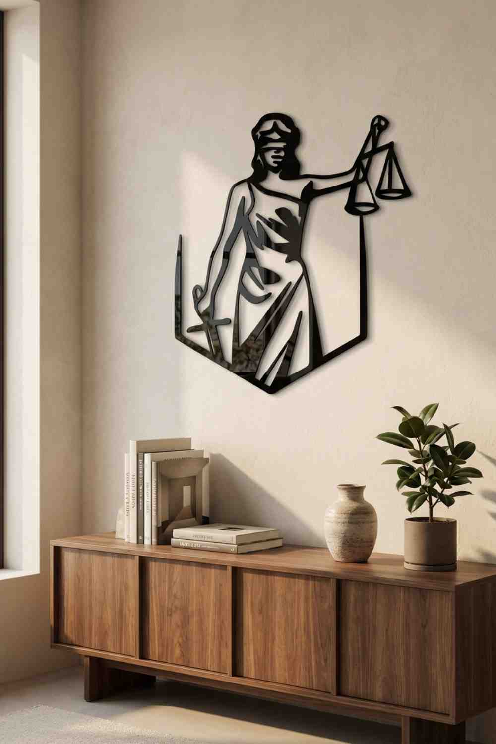 Logo Justicia - Cuadro decorativo | Cortayrecorta.es