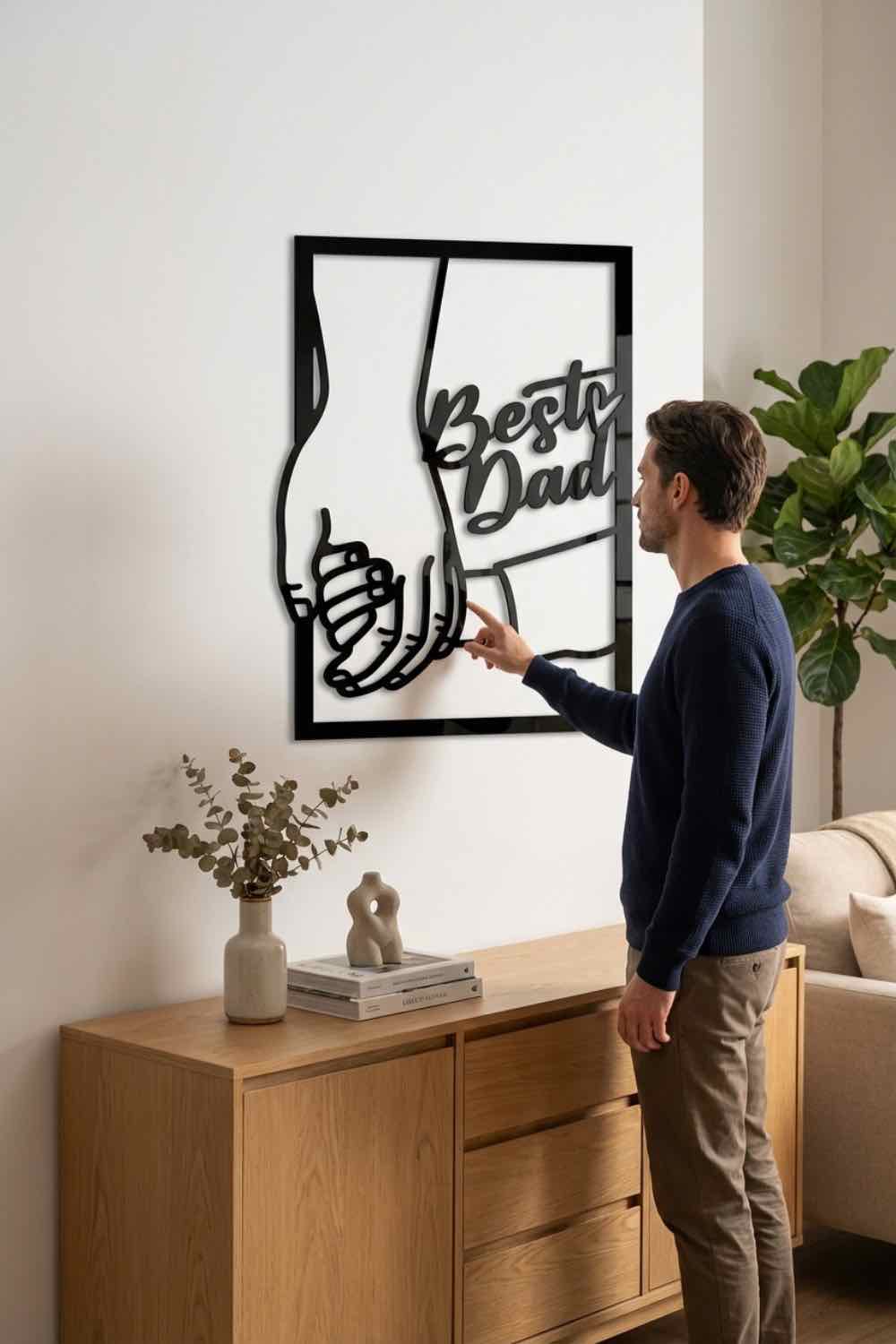 Best Dad - Cuadro decorativo | Cortayrecorta.es
