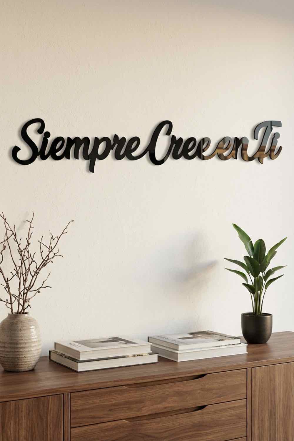 Siempre cree en ti - Cuadro decorativo | Cortayrecorta.es